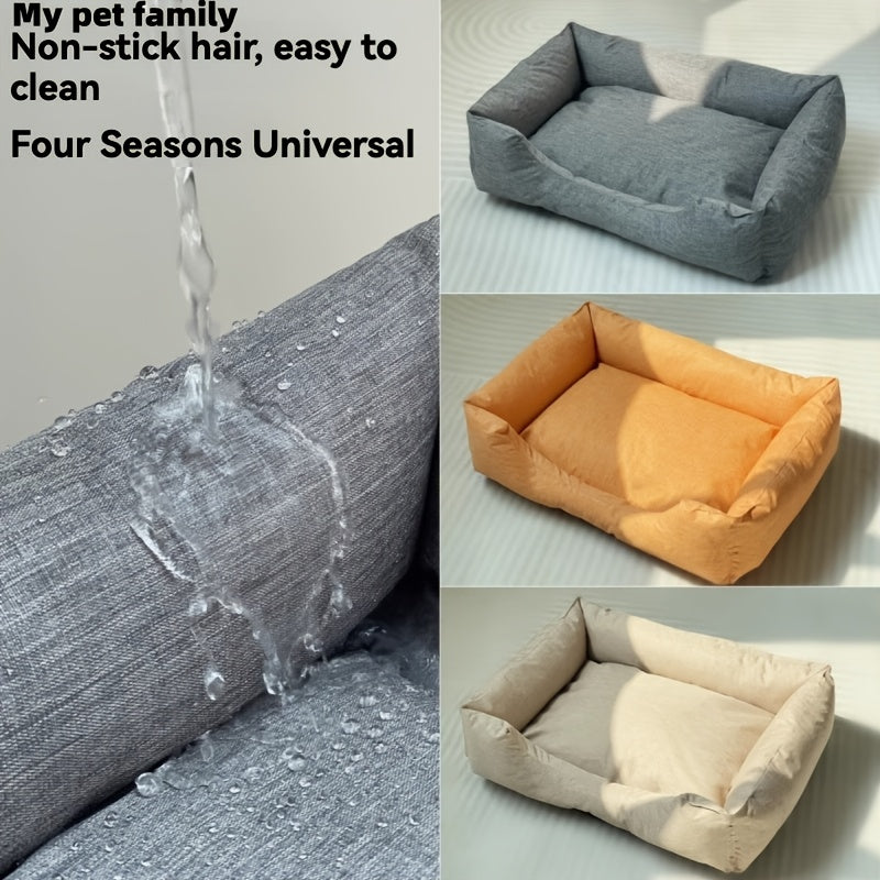 All-Season Moisture-Resistant Pet Bed – Soft Oxford Fabric Dog & Cat Bed