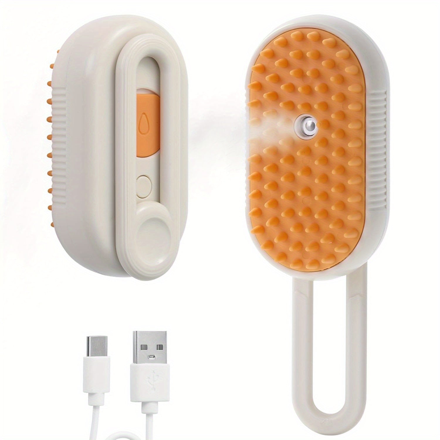 Steam Cat Brush 4-in-1 – Anti-Static, Massage & Clean