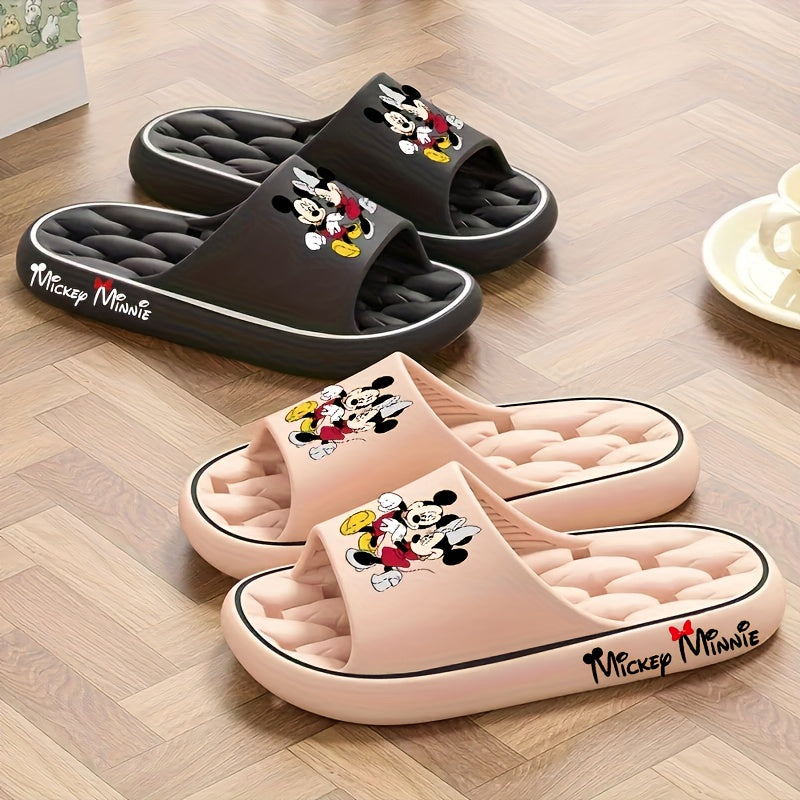 DISNEY Mickey & Minnie Mouse EVA Slippers – Unisex Non-Slip Indoor Outdoor