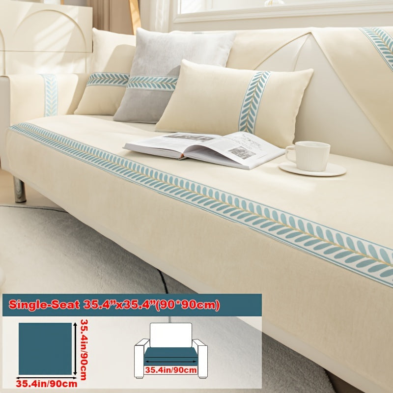 Chenille Sofa Cover – Pet-Friendly Slipcover for 1–4 Seaters, Anti-Slip, Washable