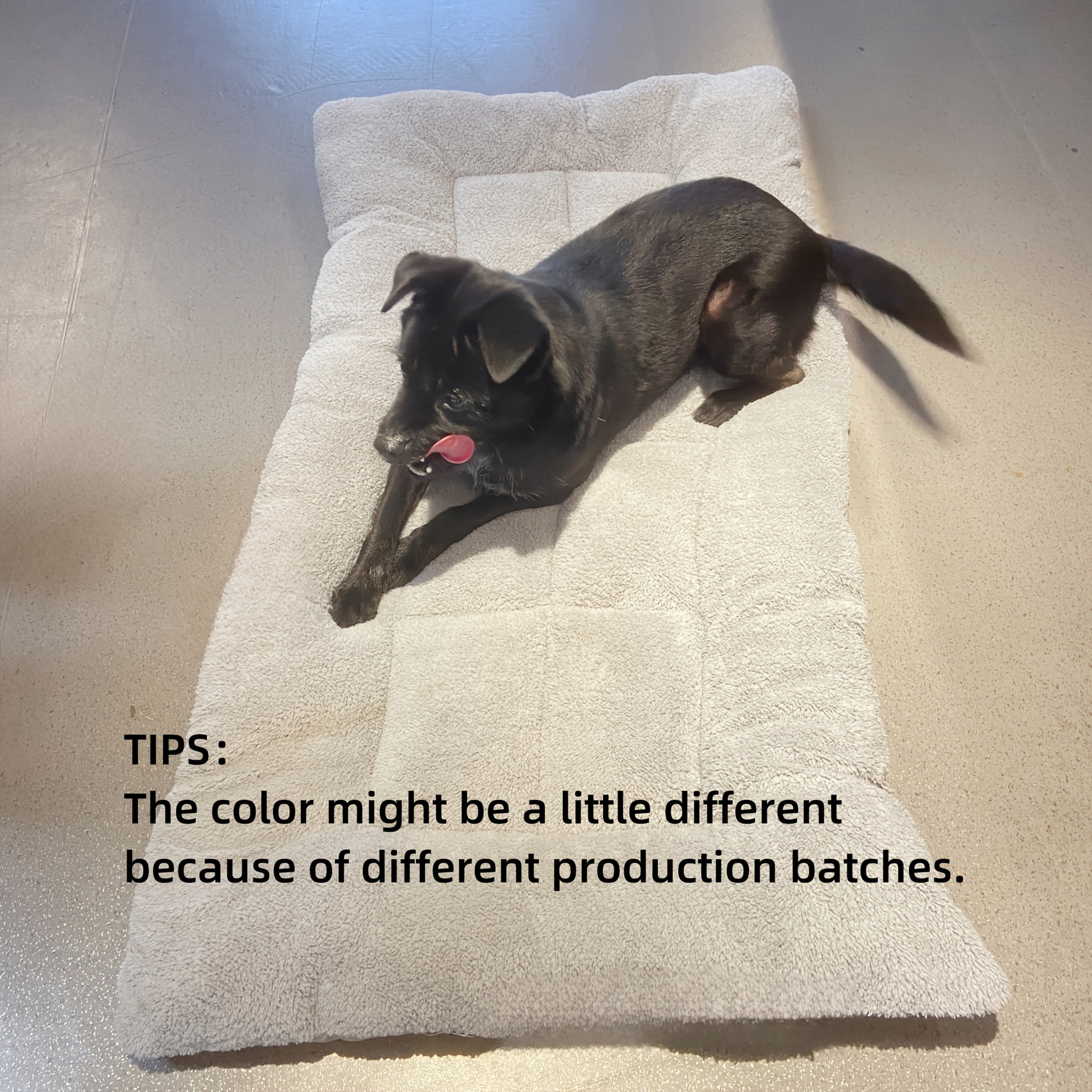 Plush Dog Bed Mat – All-Season Rectangular Pet Pad for Small–Large Dogs
