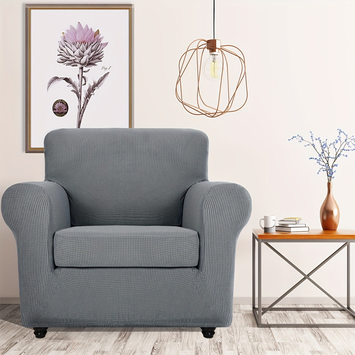 Elastic Sofa Cover Set – Soft 2/3/4PCS Slipcovers for Living Room, Office