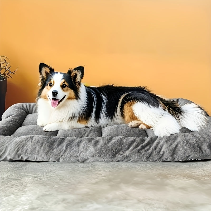 Oversized Plush Dog Sofa Bed – Thick Ultra-Soft Mattress for Small–Large Dogs