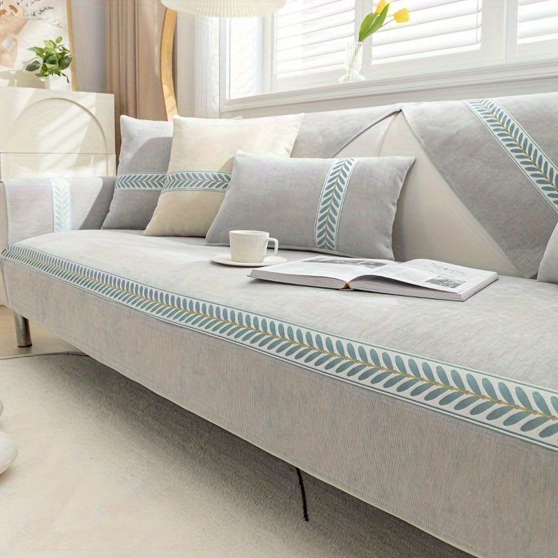 Chenille Sofa Cover – Pet-Friendly Slipcover for 1–4 Seaters, Anti-Slip, Washable