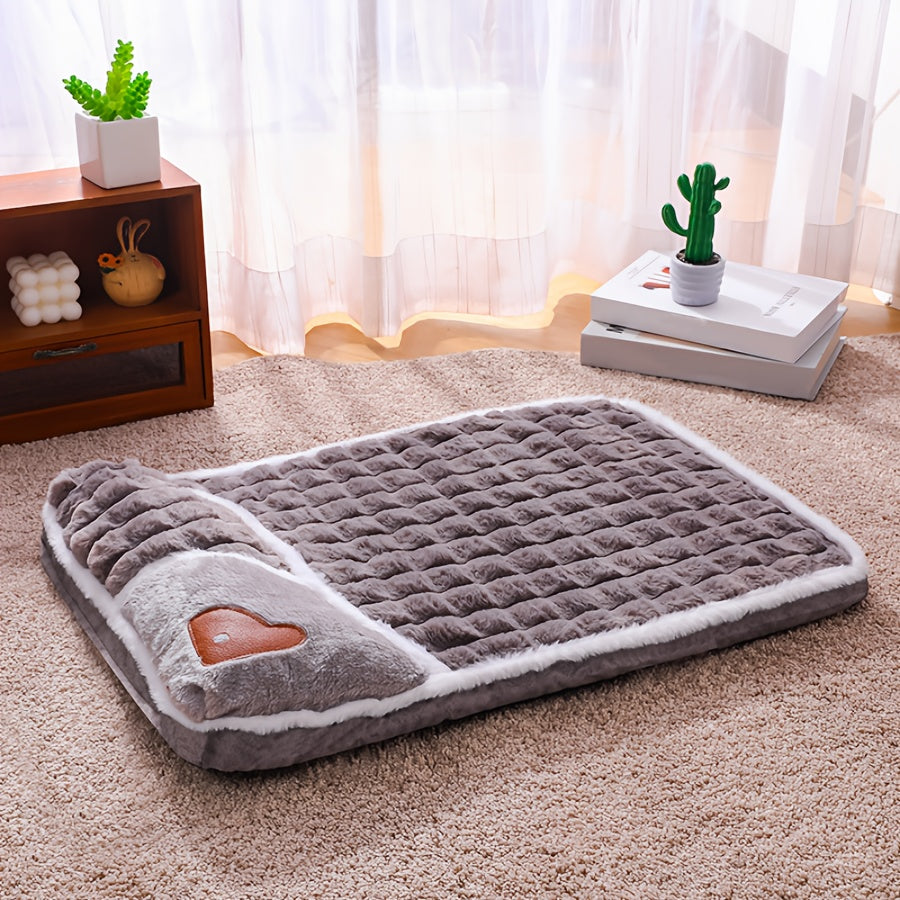 Large Orthopedic Dog Bed with Memory Foam Washable Cover, Non-Slip Base - All Seasons
