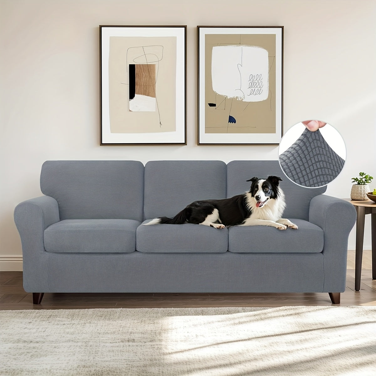 Elastic Sofa Cover Set – Soft 2/3/4PCS Slipcovers for Living Room, Office