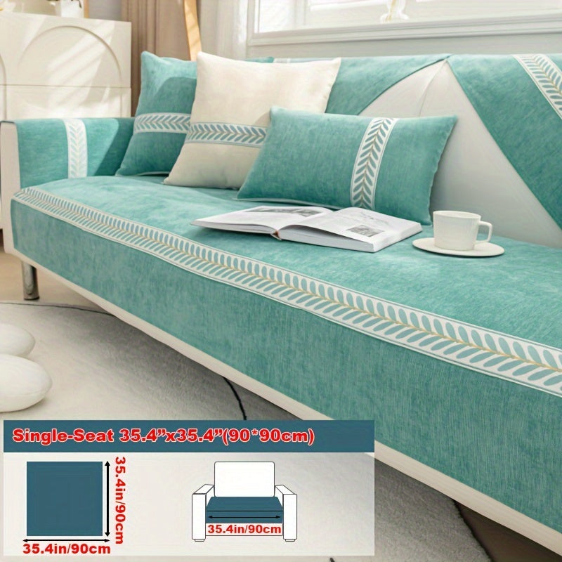 Chenille Sofa Cover – Pet-Friendly Slipcover for 1–4 Seaters, Anti-Slip, Washable