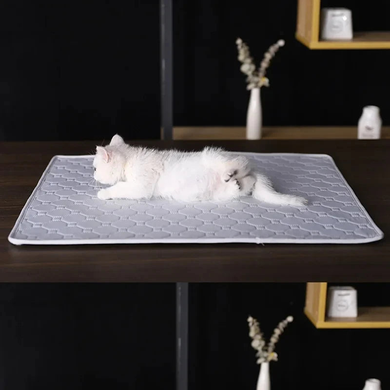 Extra Large Dog Cooling Mat – Summer Ice Pad Bed for Small & Big Dogs, Cats