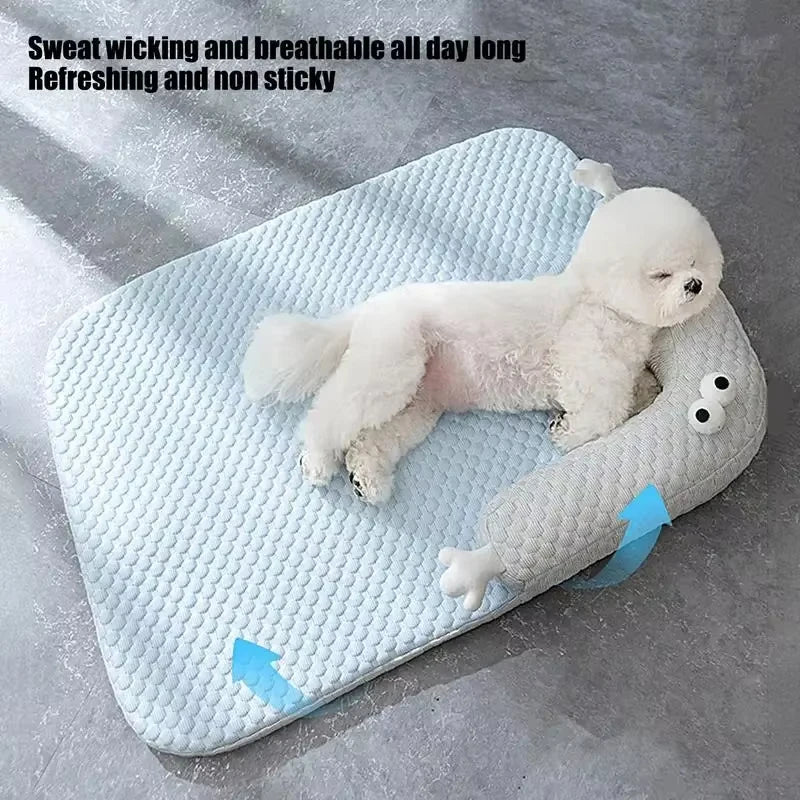 Summer Cooling Pad for Dogs & Cats – Breathable, Washable Sofa & Car Cushion