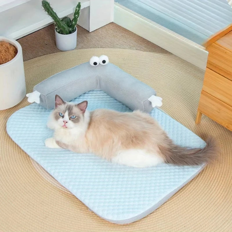 Summer Cooling Pad for Dogs & Cats – Breathable, Washable Sofa & Car Cushion