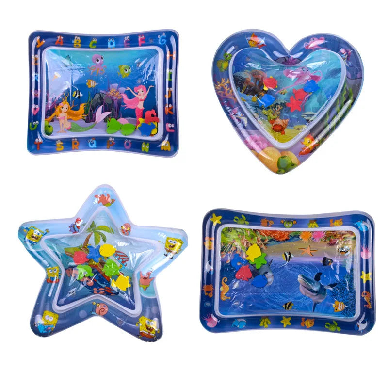 Sea Creatures Cooling Pet Water Bed – Inflatable Summer Mat for Cats & Dogs