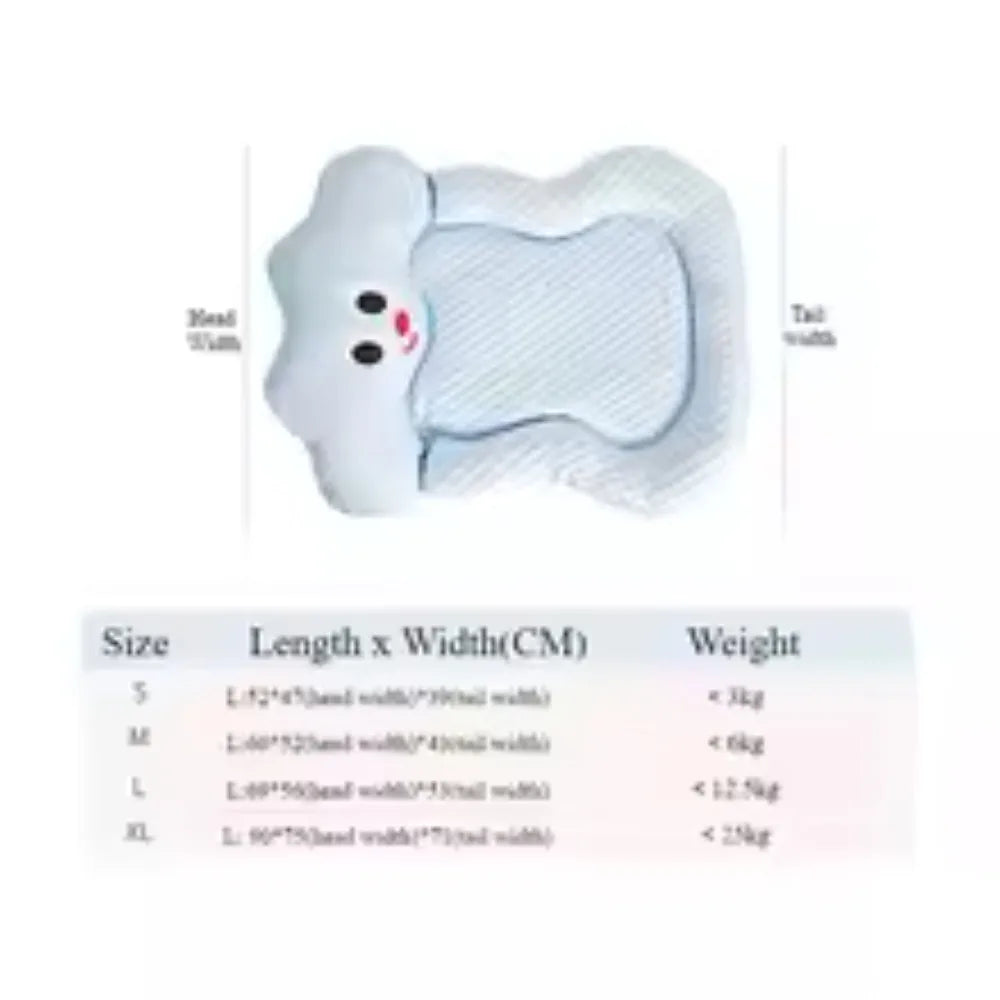 Summer Cooling Cloud Pet Bed – Ice Pad Cushion for Dogs & Cats