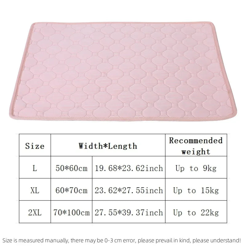 Extra Large Dog Cooling Mat – Summer Ice Pad Bed for Small & Big Dogs, Cats