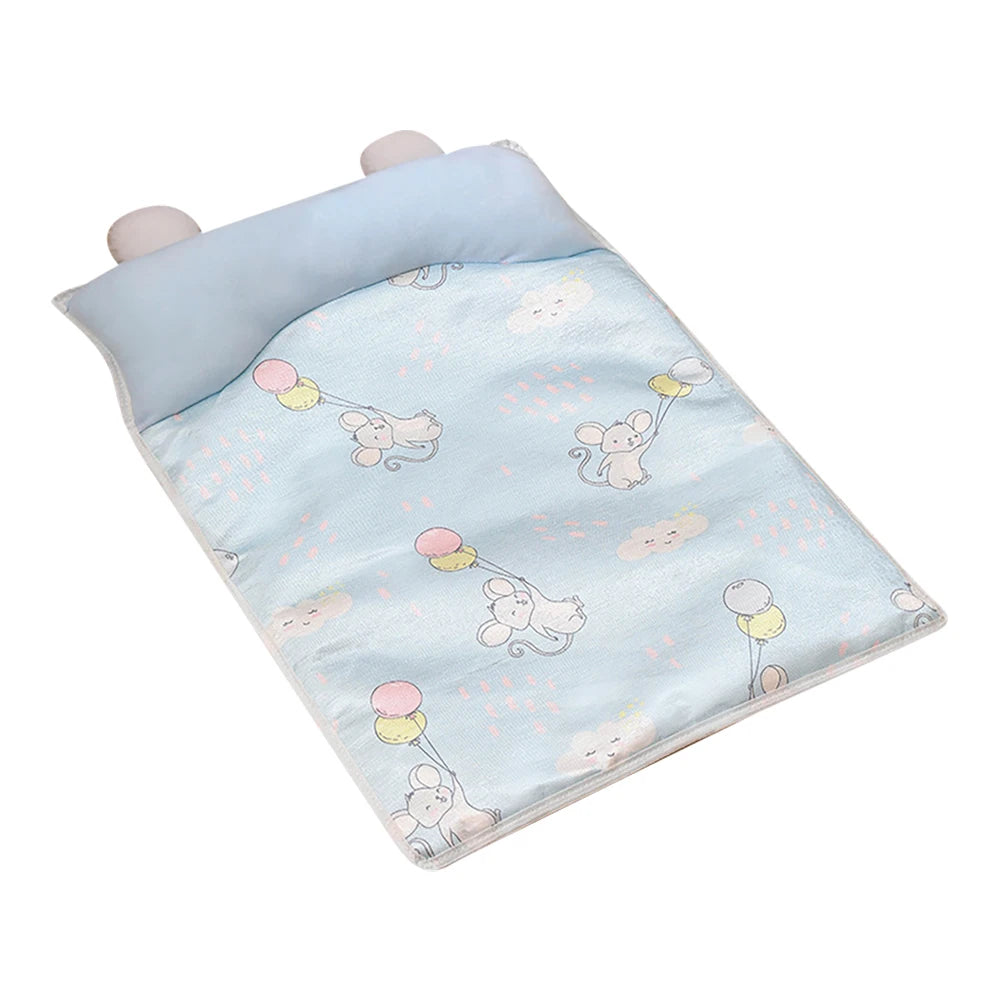 Ice Silk Cooling Pet Mat – Cute Lion, Unicorn & Mouse Pattern Dog Cat Bed