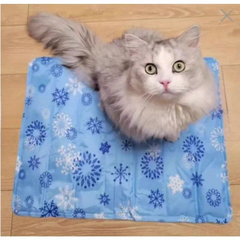 Pet Ice Cooling Mat – Summer Dog & Cat Sleeping Cushion | Washable Bed
