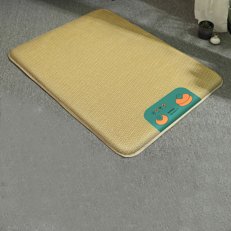 Cooling Waterproof Pet Mat – Breathable Rattan Summer Bed for Dogs & Cats