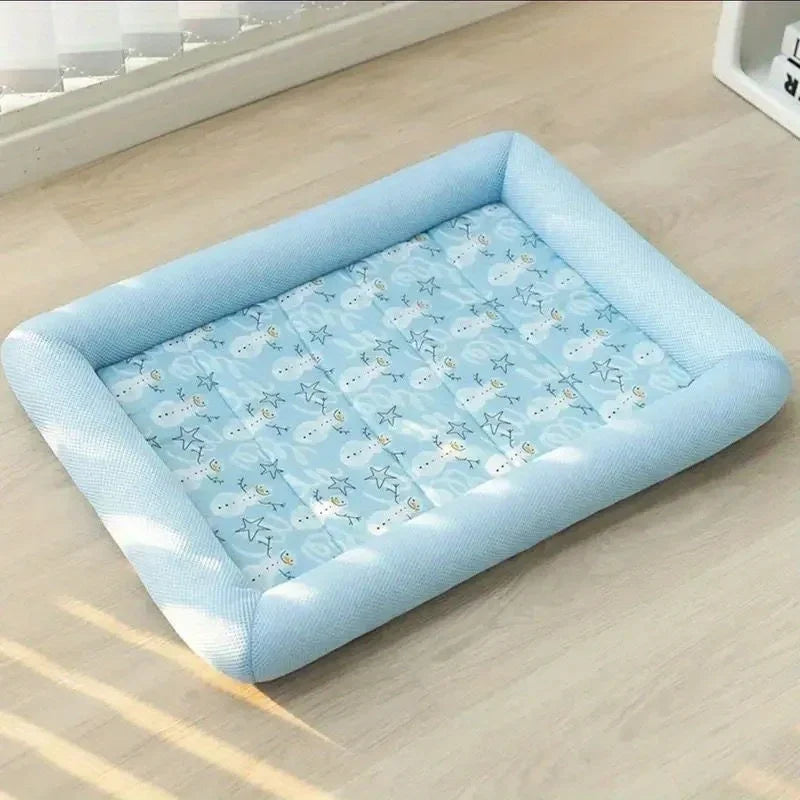 Cooling Pet Bed for Dogs & Cats – Summer Mat Blanket for Small to Large Breeds