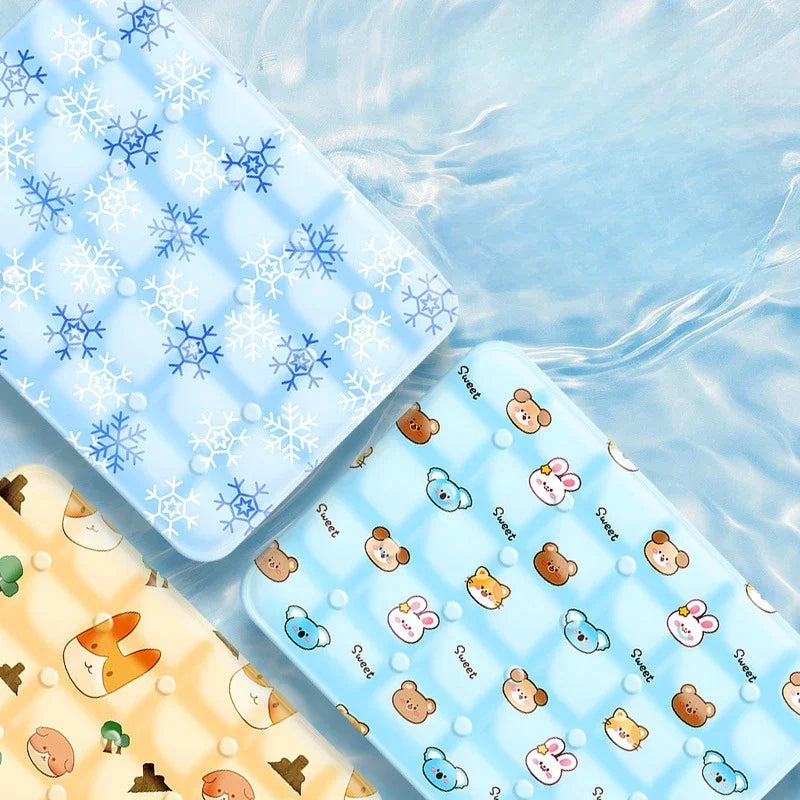Cooling Pet Ice Mat – Breathable Pad with Ice Pillow for Dogs & Cats