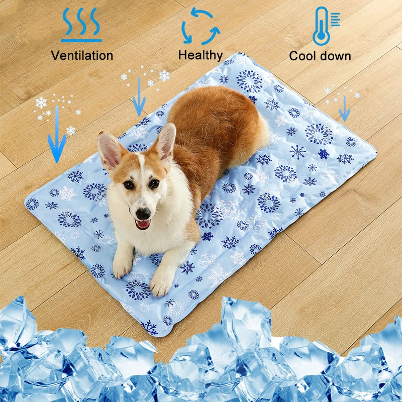 Self-Cooling Dog Mat – Summer Pet Cooling Pad for Cats & Dogs, Crate & Indoor Use