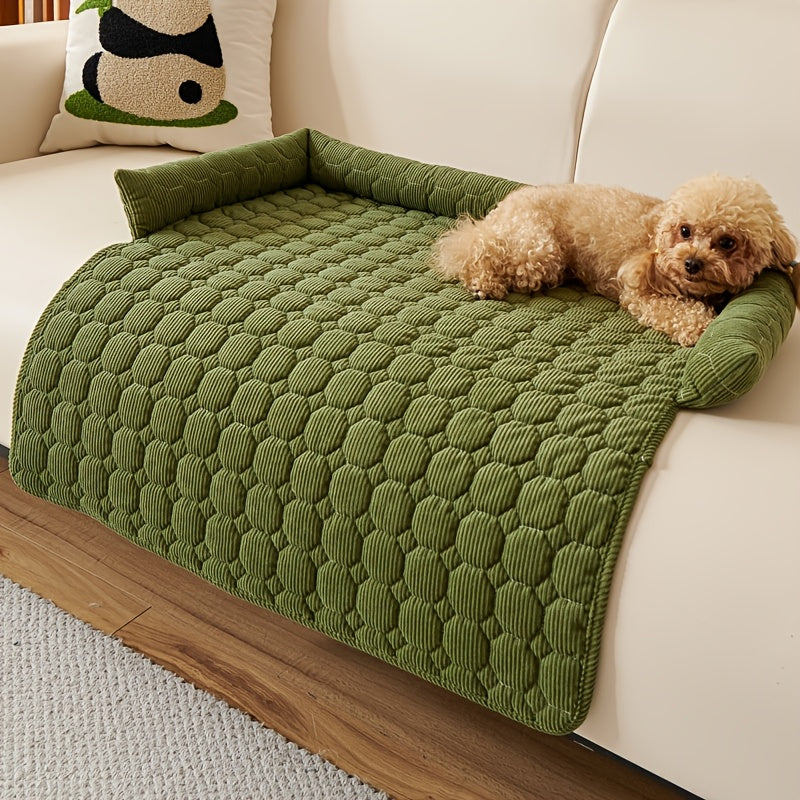 Luxurious Plush Pet Bed – Non-Slip Sofa Nest for Small–Medium Dogs & Cats
