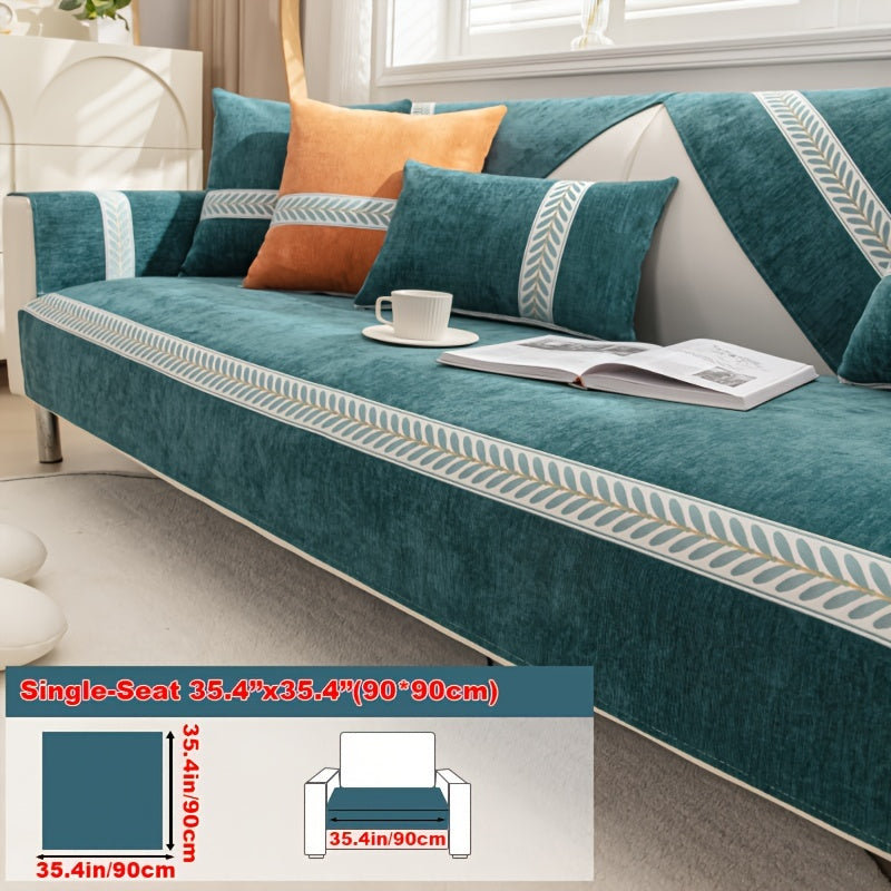 Chenille Sofa Cover – Pet-Friendly Slipcover for 1–4 Seaters, Anti-Slip, Washable