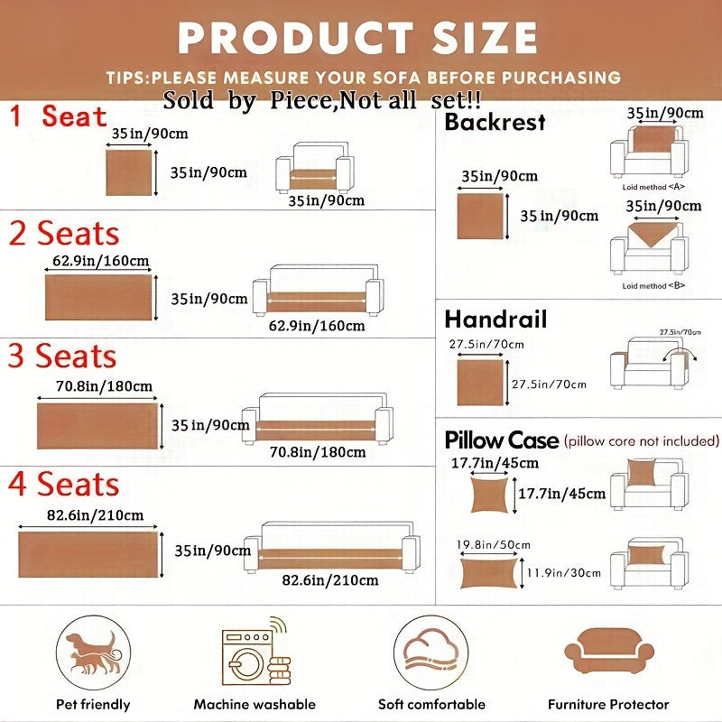 Universal Chenille Sofa Cover | Luxury & Pet-Friendly Furniture Protector