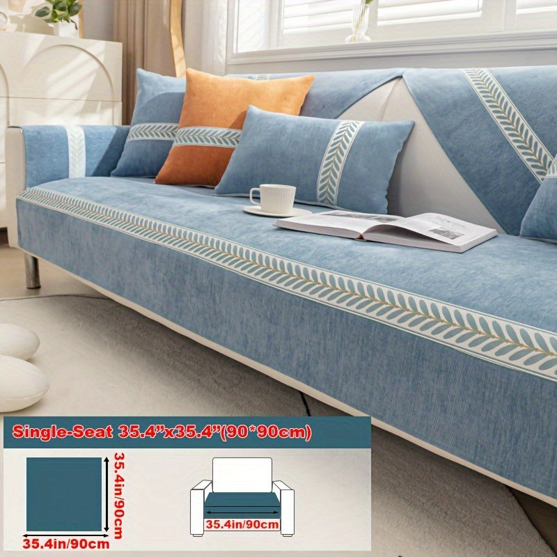 Chenille Sofa Cover – Pet-Friendly Slipcover for 1–4 Seaters, Anti-Slip, Washable